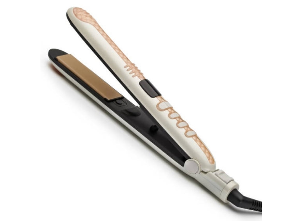Plancha de pelo con pantalla digital, apagado automático y temperatura ajustable, color negro Chennnls