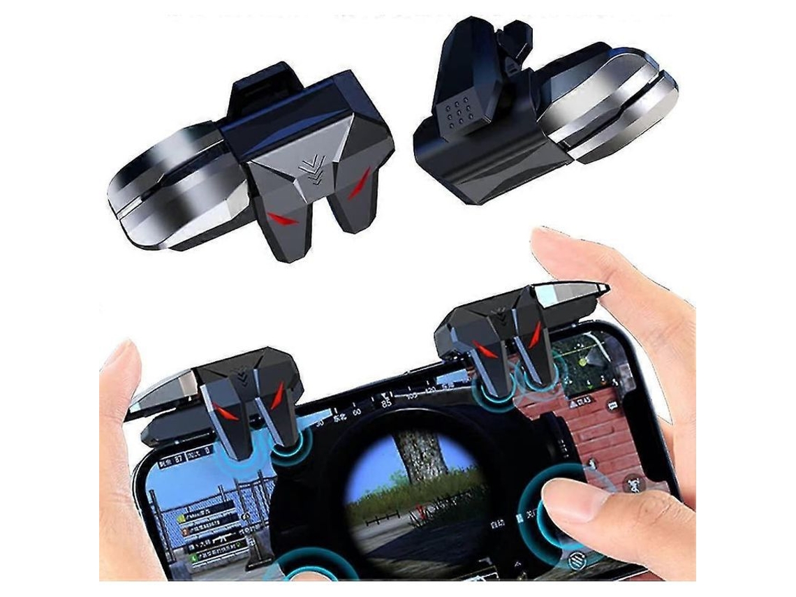 Controlador De Gatillos Para Pubg Mobile (4 Gatillos L1r1, L2r2) Para Dispositivos Móviles Android, Iphone E Ios.