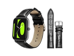 Pulsera para Xiaomi Haylou RS4 Plus LS11/LS12 - Cuero - Hebilla - Textura de bambú