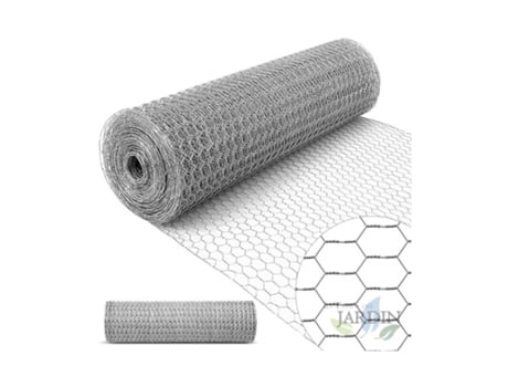 Malla metalica hexagonal antitorsion 1,5 x 10 m, cuadros 19mm para cercados, granjas, animales SUINGA