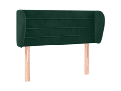 Maison Exclusive - Cabecero De Terciopelo Verde Oscuro 83x23x78/88 Cm