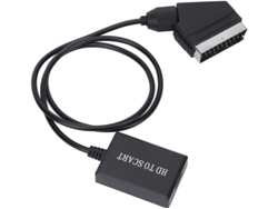 Adaptador convertidor de vídeo HDMI, convertidor de HDMI a Scart, adaptador de interfaz multimedia HD, Plug and Play. Bestvite