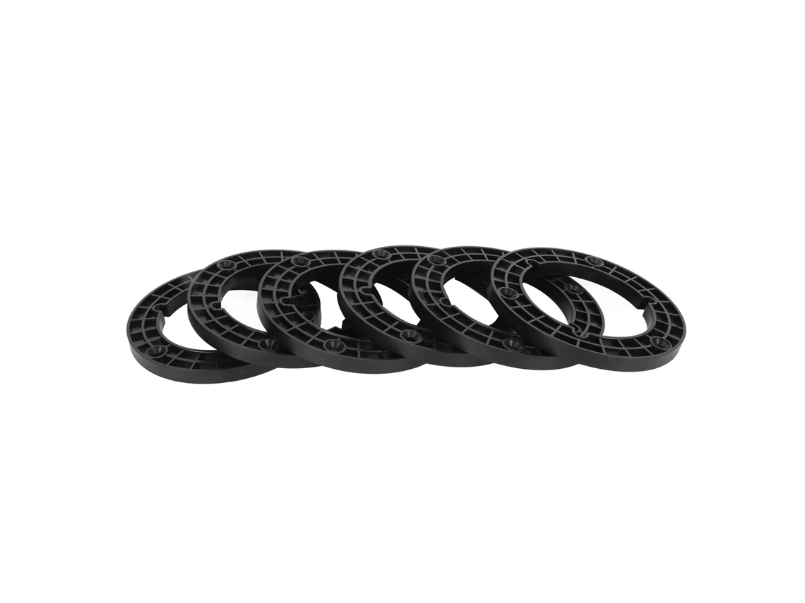 Adaptador Para Carrete De Cinta Nab Hub De 6 Piezas, 1/4 De Pulgada, 10,5 Pulgadas, Color Negro