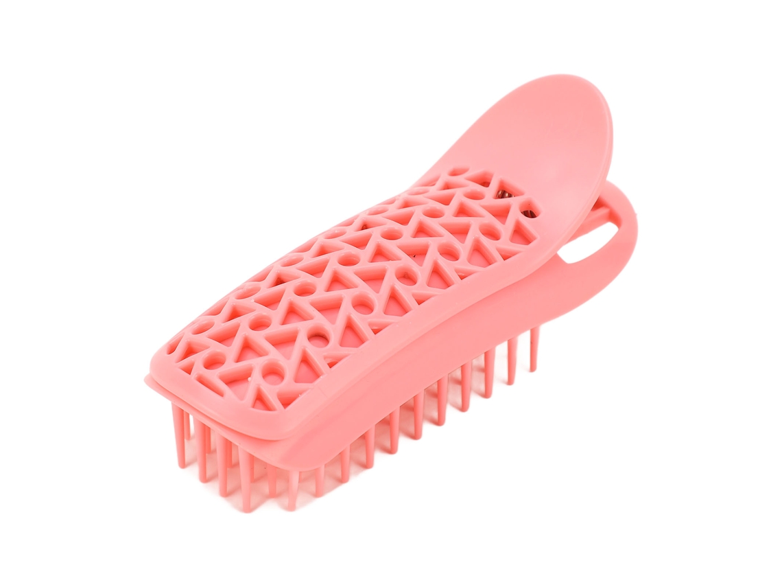 Pinza Para Dar Volumen A La Raíz Del Cabello Rosa Para Estilo Familiar Con Diseño Hueco Y Dientes Largos.