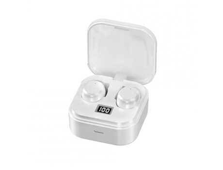 Auriculares Bluetooth True Wireless Tg01 02 Mini Compatible con 5.1 In-Ear Pantalla digital estéreo con control táctil Tg01Mini Blanco