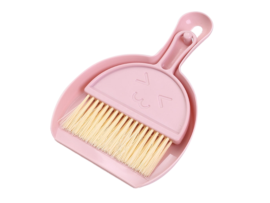 Kit de escoba y raspador de escritorio Baok-kit para oficina, limpieza eficiente, eliminación de suciedad, cepillo para teclado, rosa