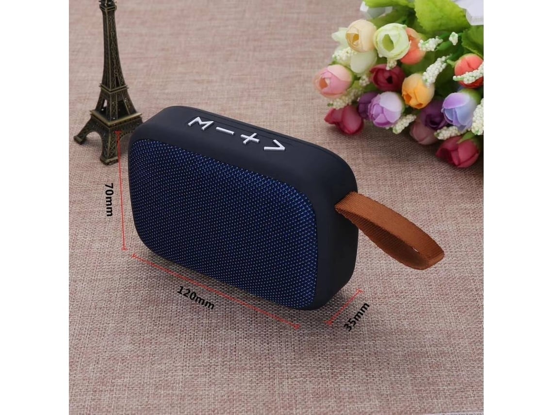 Mini Alto-falante Bluetooth (3w - Duração Da Bateria: 12 Horas - Azul)