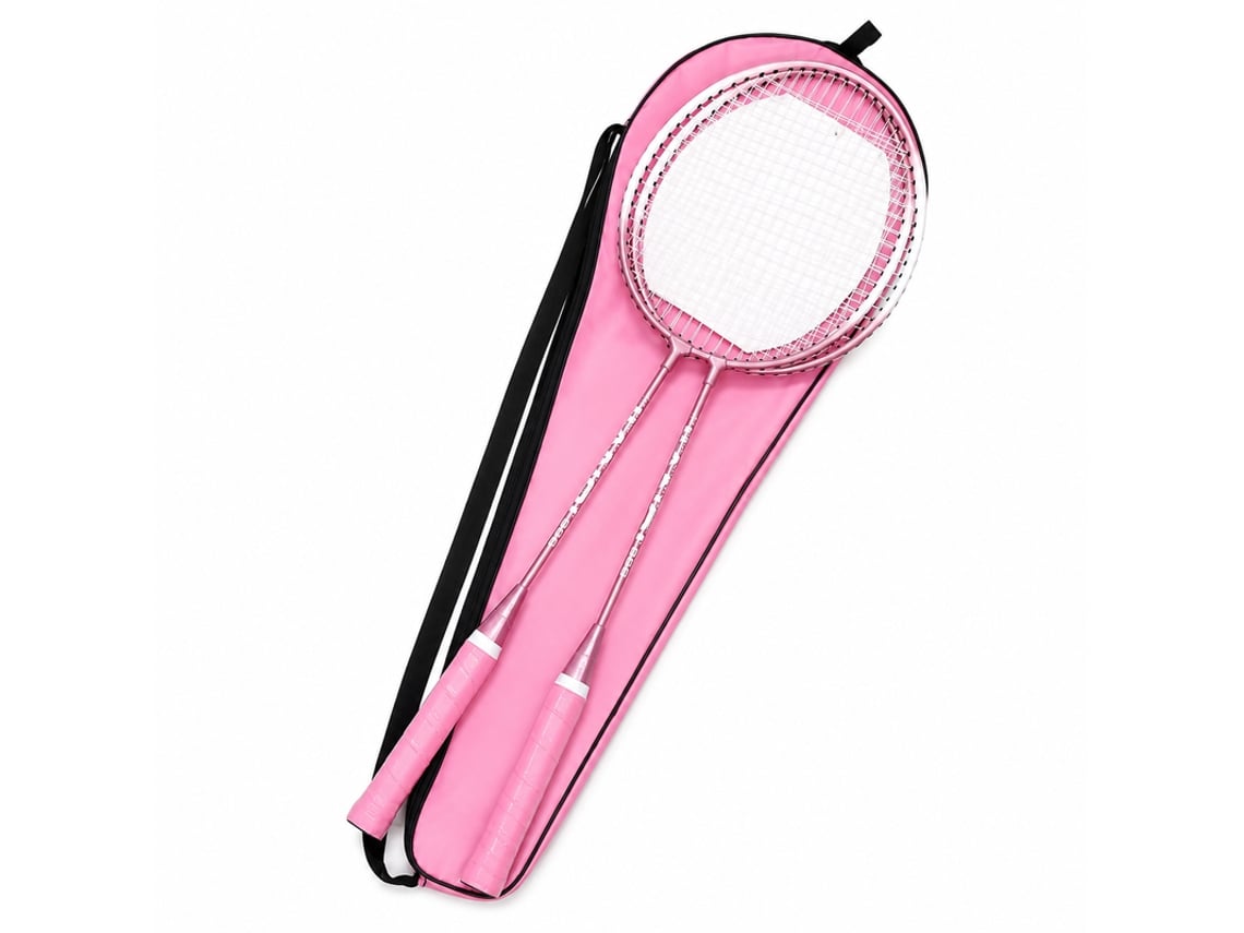 Par De Raquetes De Badminton Jianqi 658 Rosa