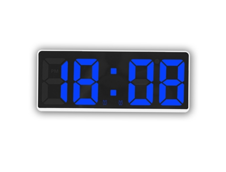 Reloj despertador digital para dormitorios, con temperatura, brillo ajustable, control por voz