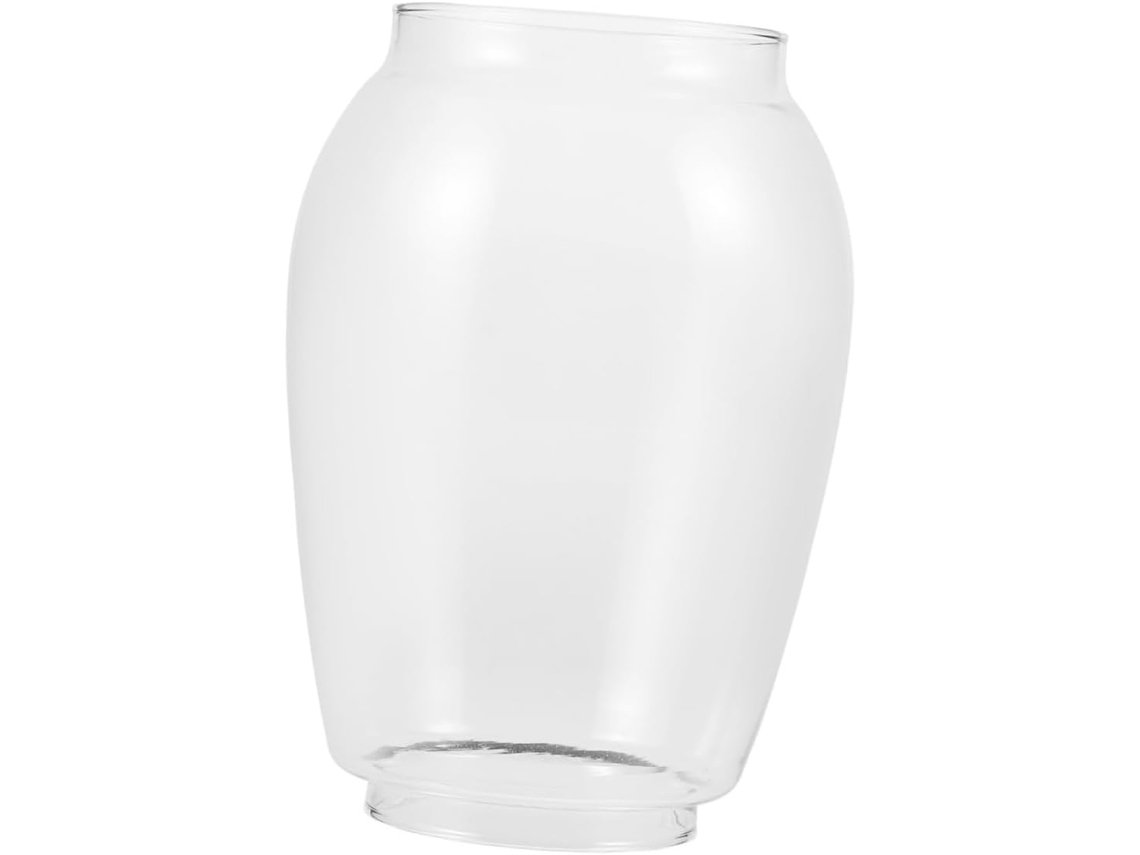 Pantalla de lámpara de vidrio soplado a mano para lámpara de aceite, chimenea redonda.