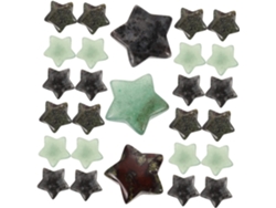 Adornos De Escritorio En Forma De Estrella Hechos De Piedras De Cristal Natural - 30 Piezas -