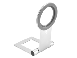 Base de carga inalámbrica Magsafe, plegable, de aluminio, color plateado