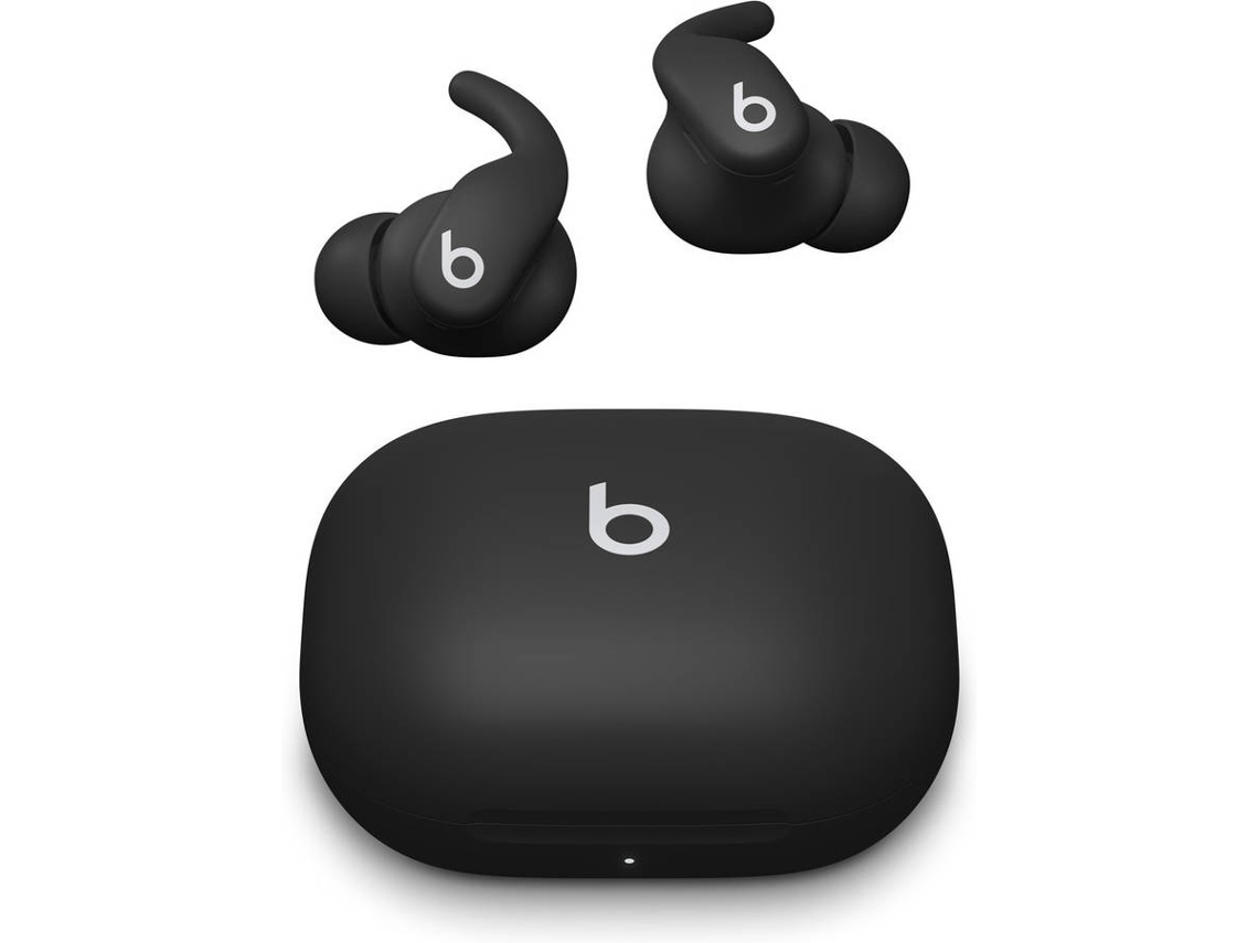 Auriculares Bluetooth APPLE Powerbeats Fit Jet Black (In Ear -  Micrófono - Negro)