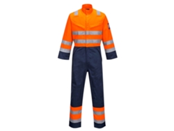 Sudadera Modaflame Ris Naranja/Azul Marino Protección Multiriesgo / Naranja Azul Marino / M Portwest