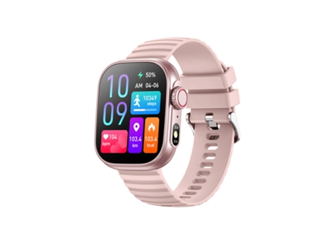 EKO Reloj conectado Sport 5.2 con pantalla táctil, linterna y asistente de voz Rosa antiguo