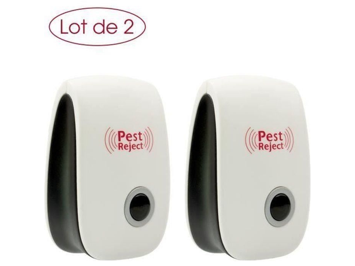 Kyy Juego de 2 repelentes de plagas electrónicos ultrasónicos, repelentes de insectos para roedores, antiratas, mosquitos, cucarachas y locos