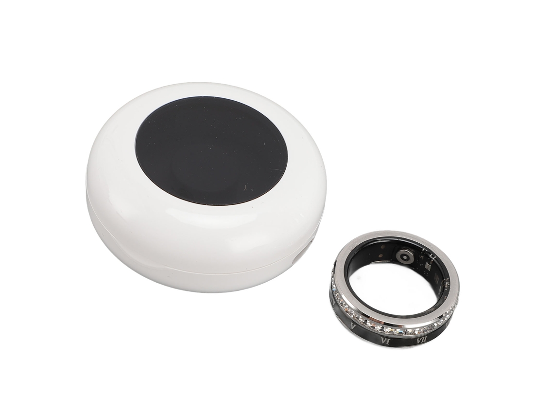 Anel Inteligente Rastreador De Saúde Ip68 Resistente À Água Bluetooth 5.1 Contador De Passos Para Homens E Mulheres Com Estojo De Carregamento