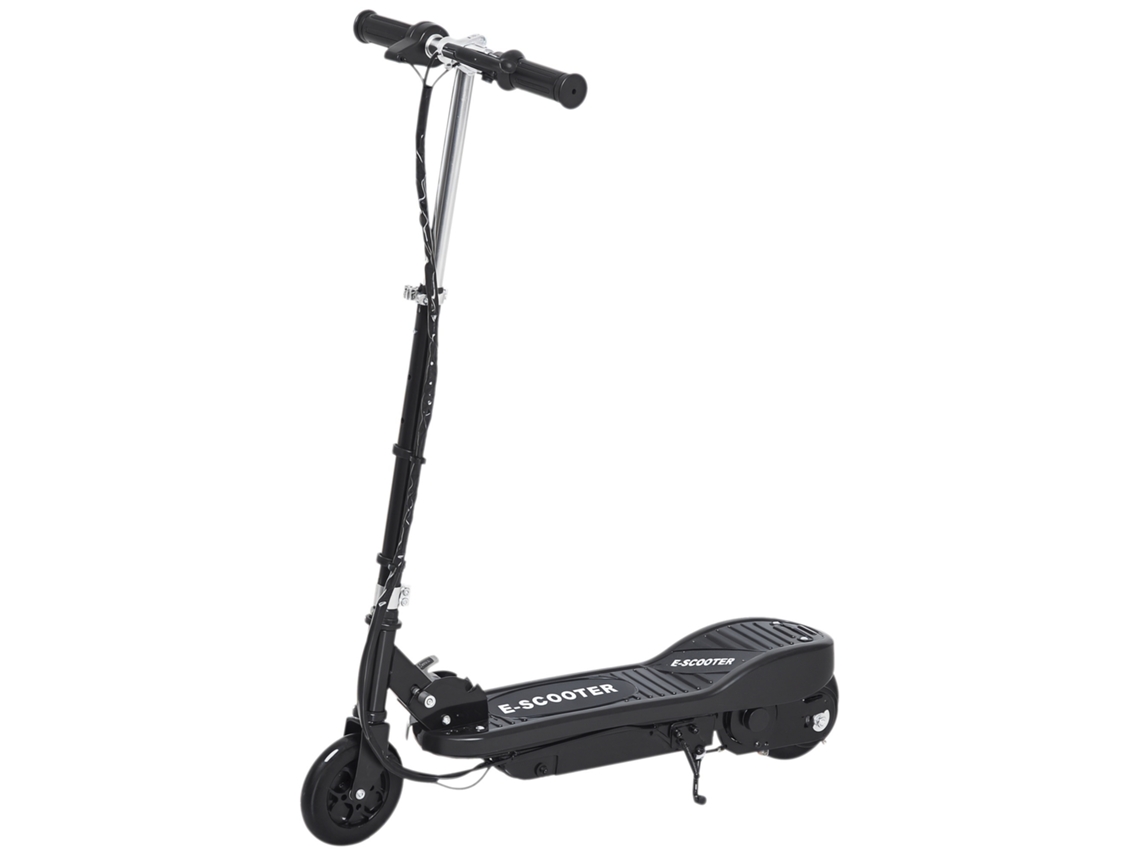 Patinete Elétrico Infantil 24v 7+ Anos Dobrável 12 Km/h Freio Preto 74x36x69-91