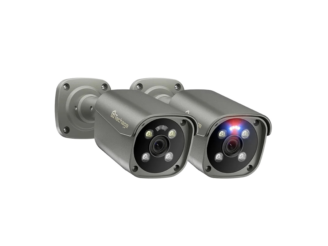Cámara PoE, visión nocturna, alcance infrarrojo de 15 m, acceso remoto, 2 cámaras PoE de 5 MP OEM