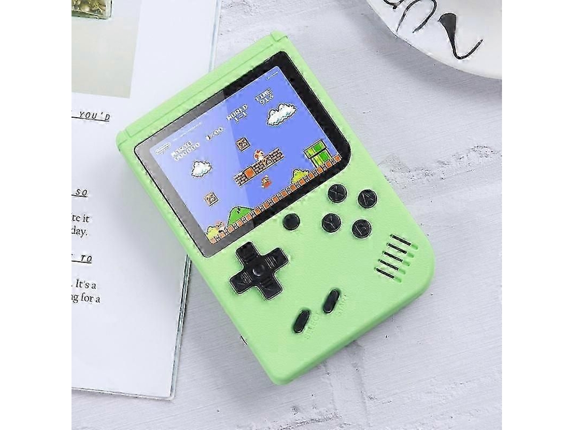 Consola de juegos portátil GOKOCO Macaron Mini con 500 juegos en uno, doble TV, nostálgica para niños.