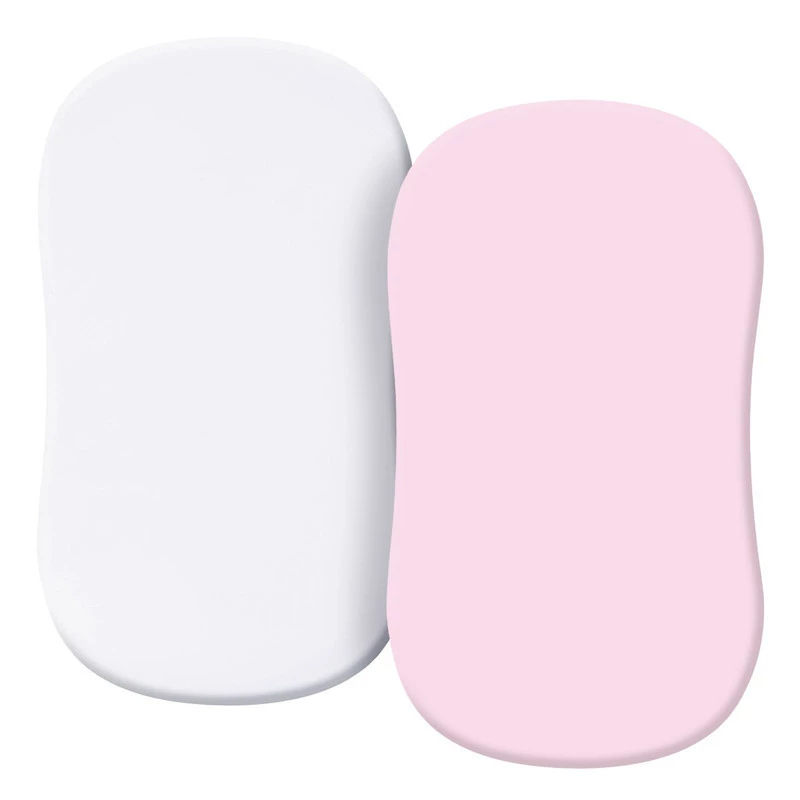 Juego De Sábanas Para Nido De Bebé Chrui 0-24 Meses Microfibra Elástico Lavable 2 Unid 81x43cm (blanco Rosa)