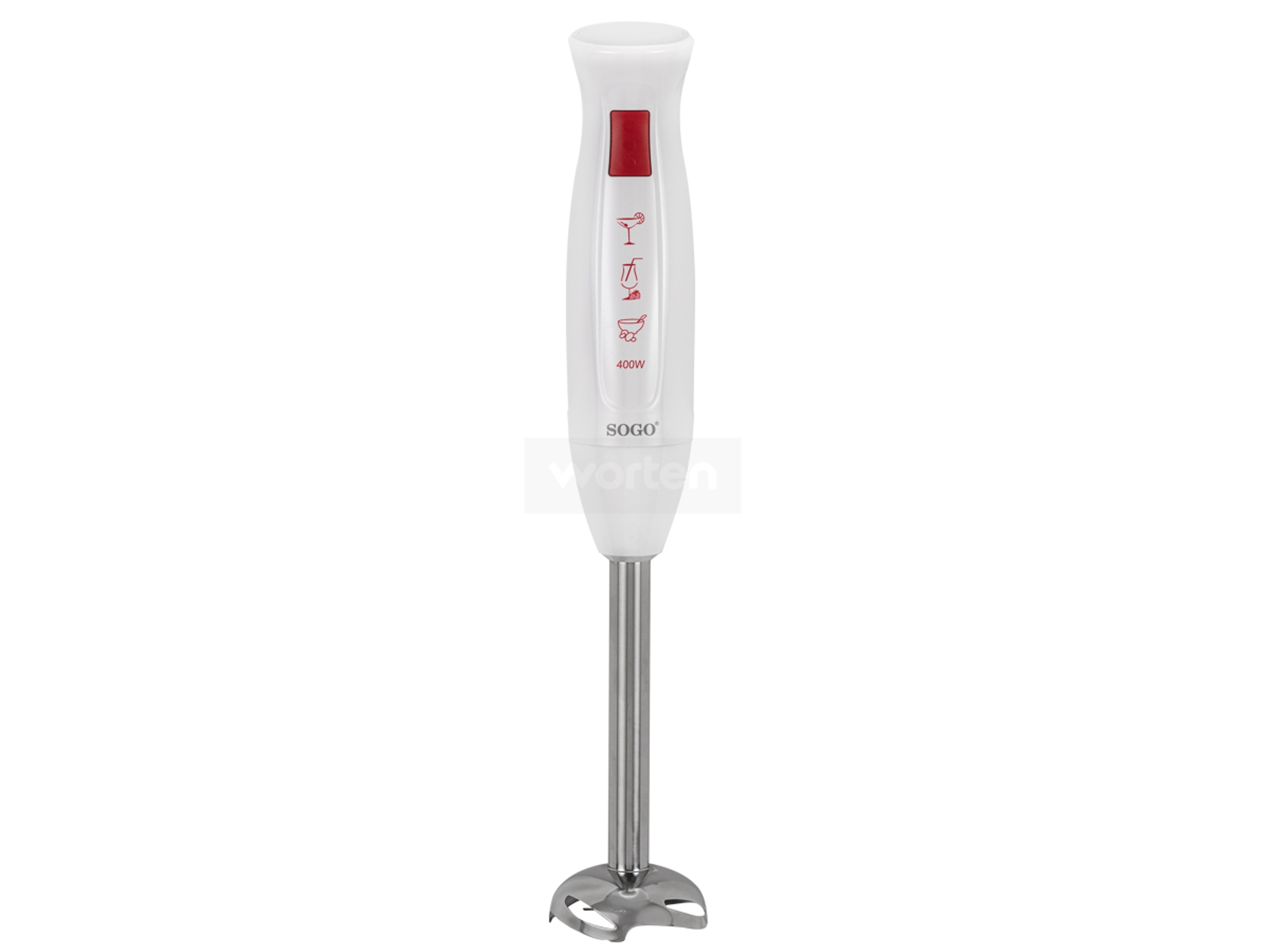 Batidora de Mano  SOGO BAT-SS-14220 (400 W - Blanco)