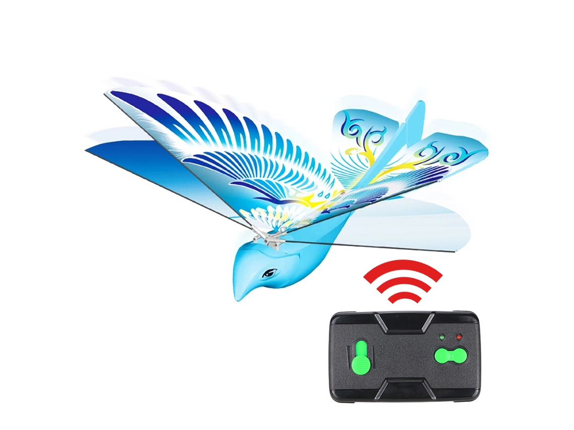 Drone Aves Voladoras Electrónicas Control Remoto Ave Simulada Luminosa Juguete Ligero Duradero Para Niños