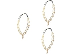 Conjunto De 3 Peças De Tiara Elástica Com Flores E Acessório Elegante Para Cabelo, Ideal Para Fotografia De Casamento.