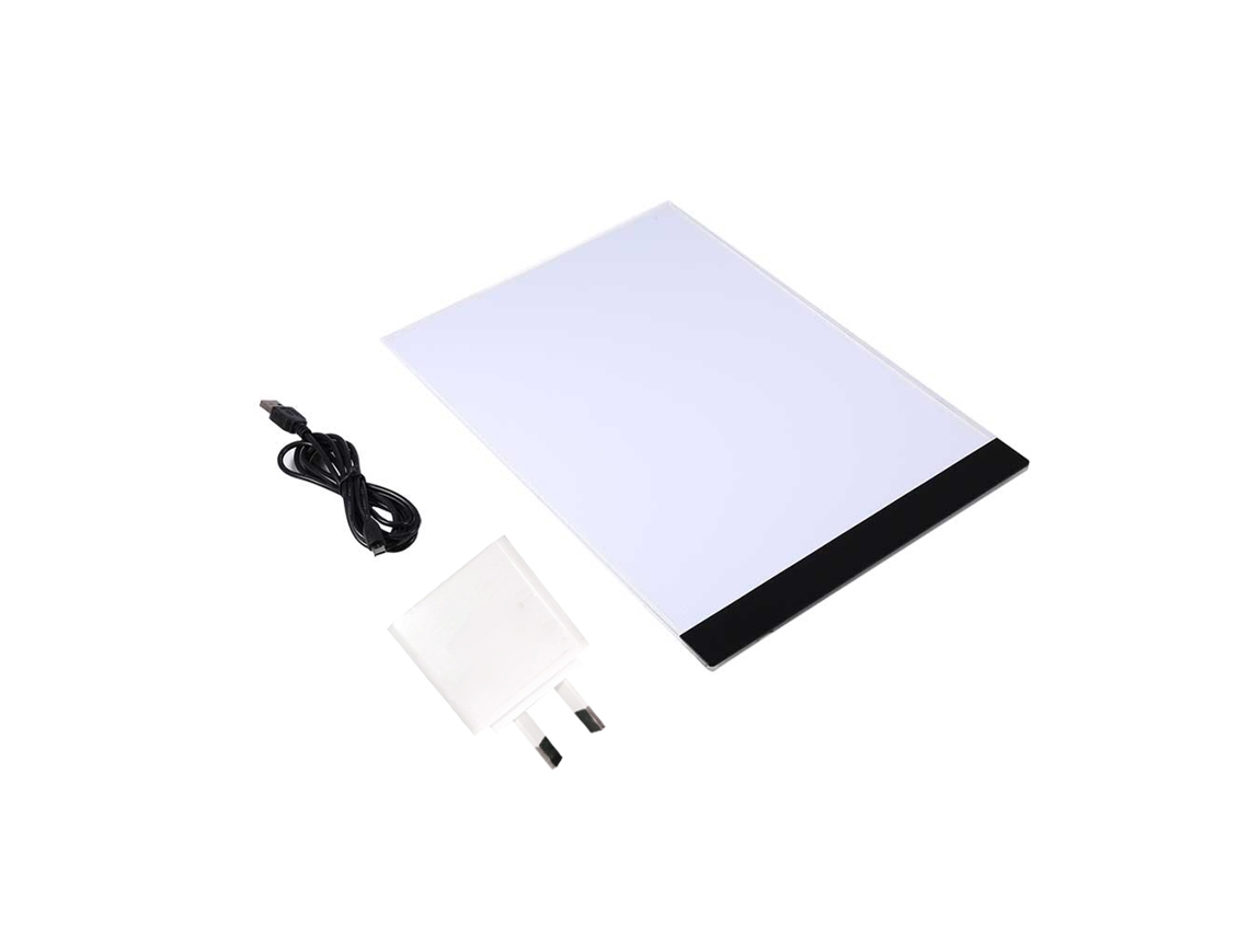 Tablero De Luz Led Para Trazado Y Dibujo Con Plantillas A4 Para Niños Y Artistas