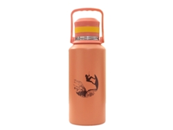 Botella Térmica De Acero Inoxidable De 1500 Ml, Doble Pared A Prueba De Fugas, Ideal Para Camping Y Deportes - Naranja