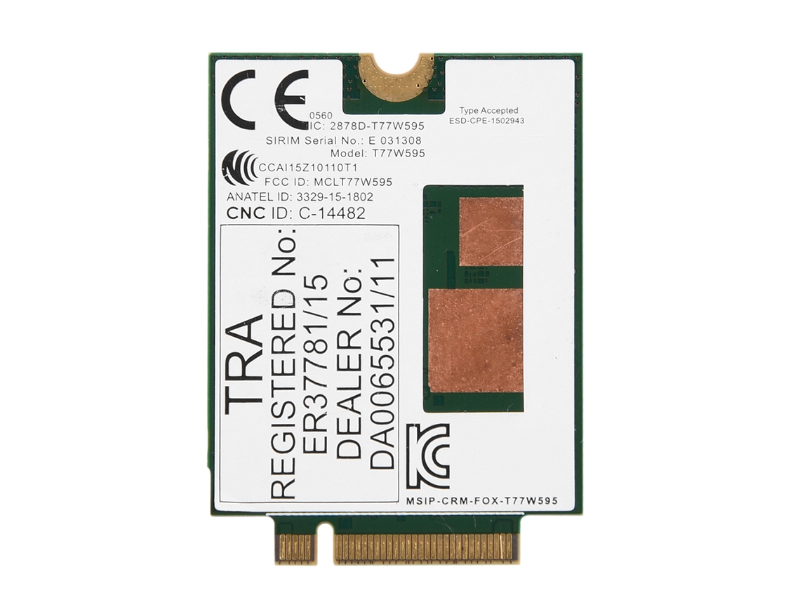 Módulo Wwan 4g Hp Lt4120 T77w595 796928-001 150mbps Para Elitebook Spectre Ngff