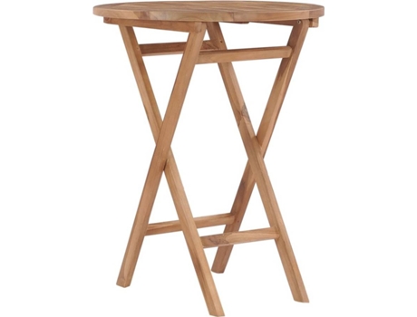 Mesa de jardín VIDAXL Marrón Madera (60x75 cm)