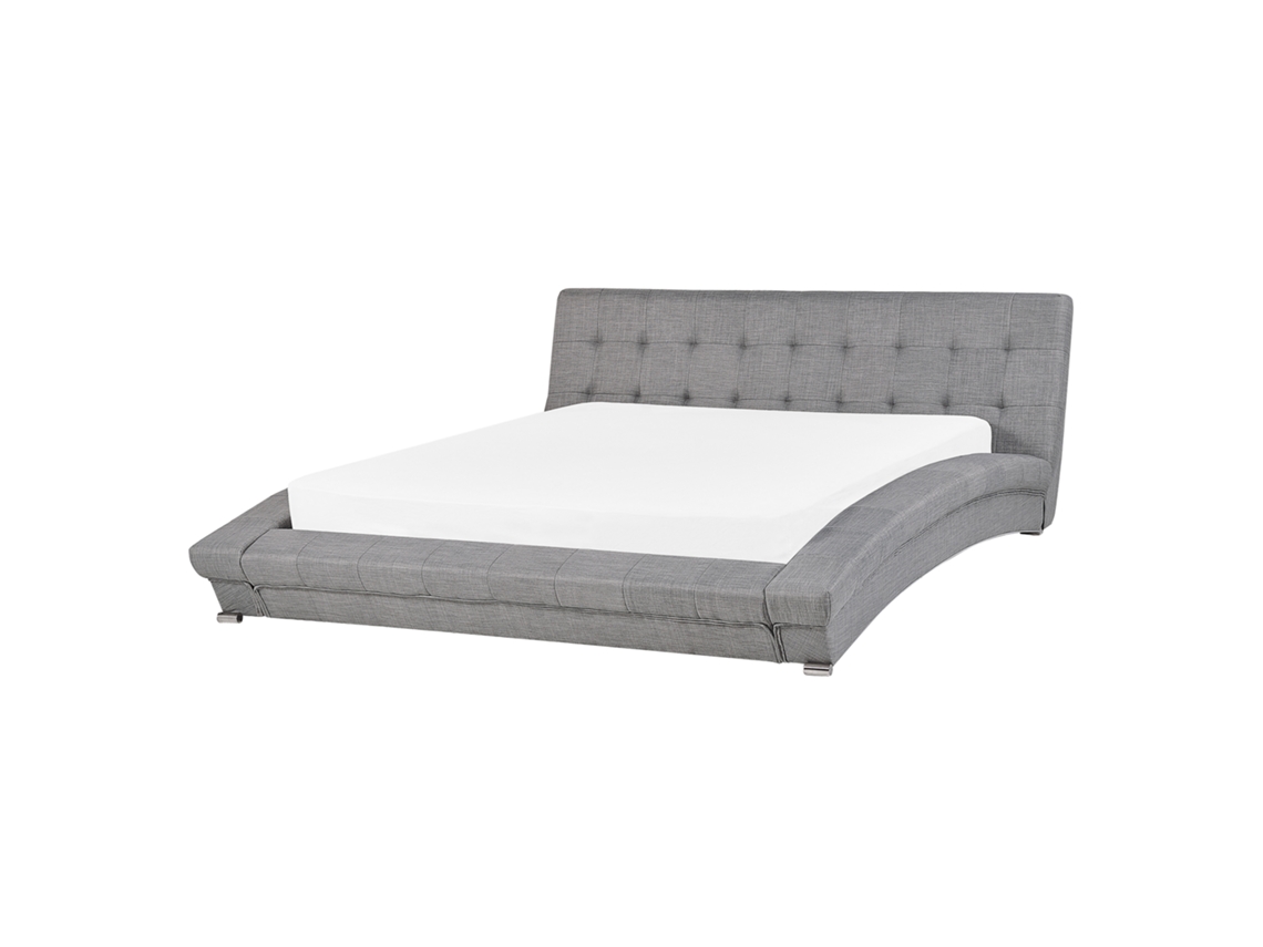 Cama de agua BELIANI Lille de Poliéster Gris 193x260x88