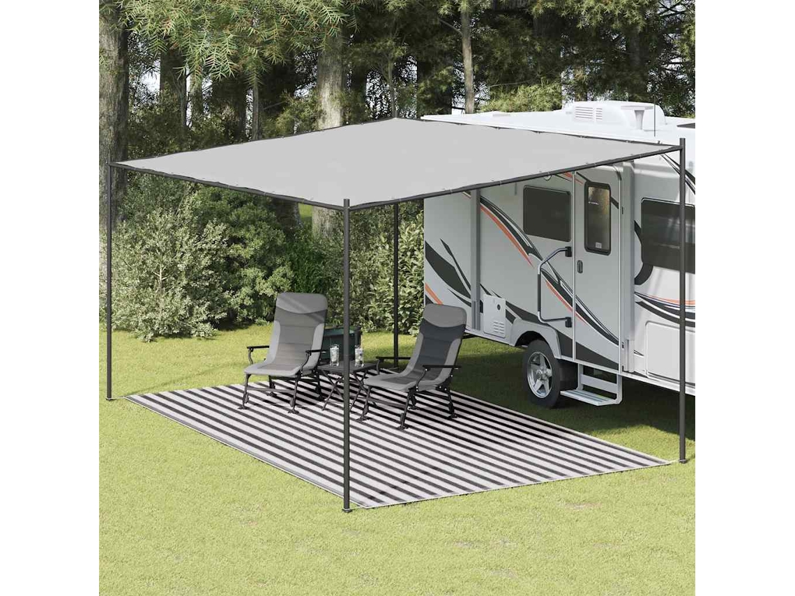 Esterilla de camping para tienda de campaña (300 x 500 cm, antracita y blanca) Lovely Home