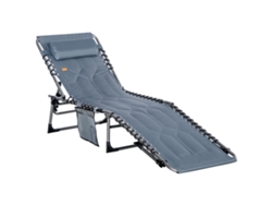 Tumbona doble con reposacabezas, silla de playa con respaldo regulable en 5 posiciones, resistente a la intemperie, soporta hasta 130 kg.