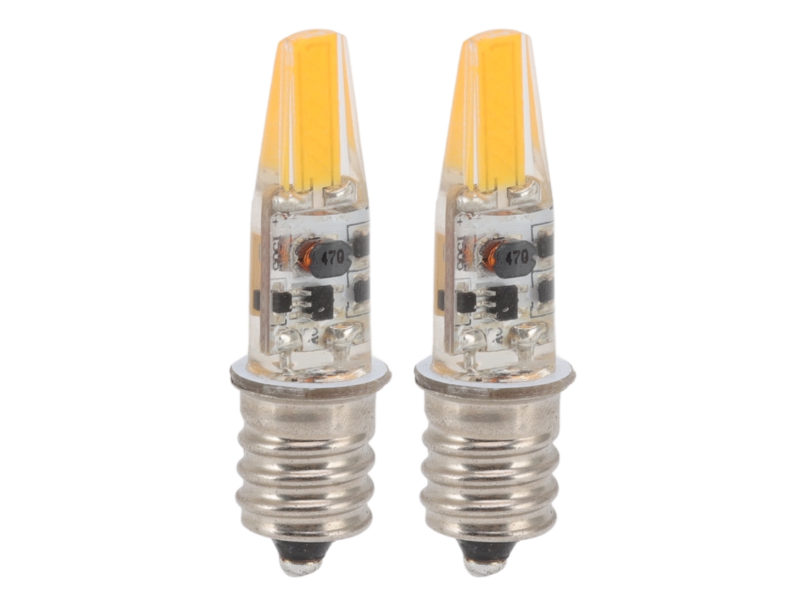 2026 2 unidades Bombilla LED tipo vela E12 2w 12v Luz cálida Ahorro de energía para lámparas de araña