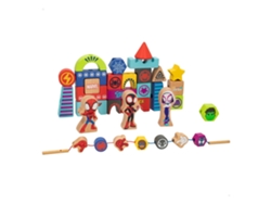 Juego de Formas WOOMAX SPIDEY Blocs y Formas de Madera (Edad Mínima: 18 Meses - Dificultad: Baja)