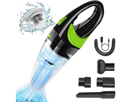 Aspiradora de mano inalámbrica, aspiradora portátil para el hogar y el coche, Kit de accesorios para automóviles de alta potencia de 5000Pa