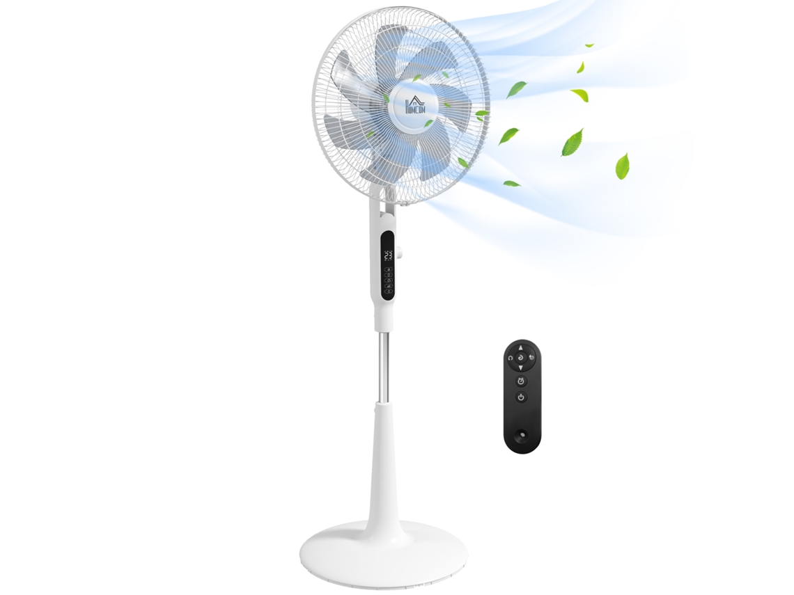 Ventilador De Pedestal Con Control Remoto, 28 Velocidades, 3 Modos, Temporizador, Repelente De Mosquitos, Color Blanco.