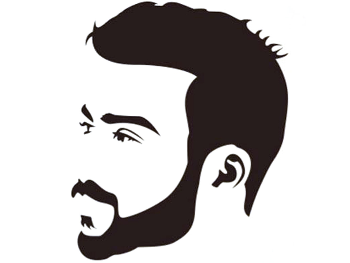 Adhesivo decorativo de pared removible - Retrato masculino