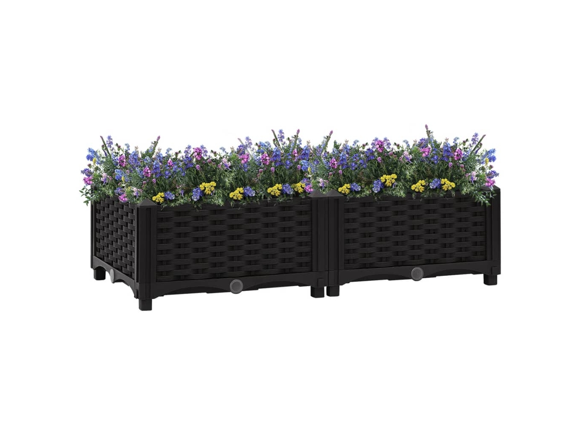 Canteiro Elevado 80x40x23 Cm Polipropileno Dkd Decoración del Hogar