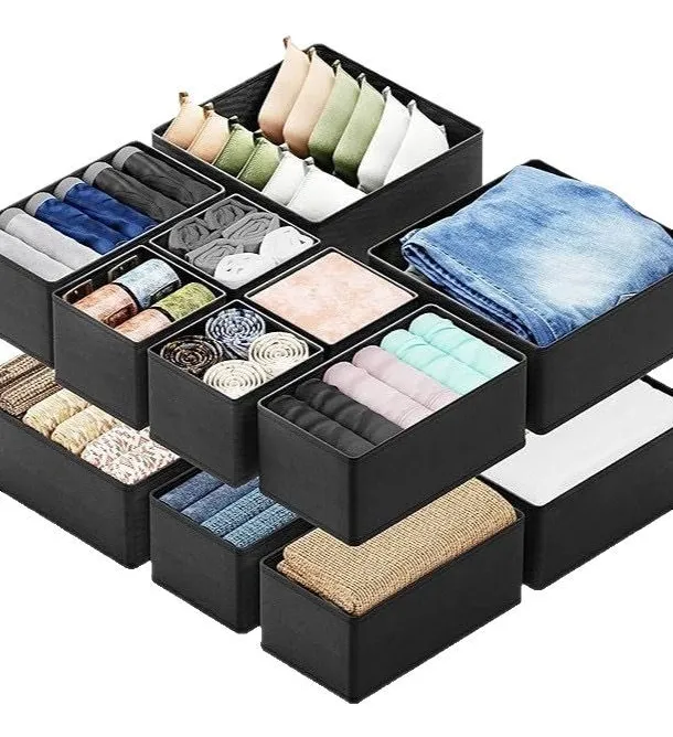 Slowmoose gris, tamaño pequeño (14 x 14 x 12 cm) (cajón, caja de almacenamiento)