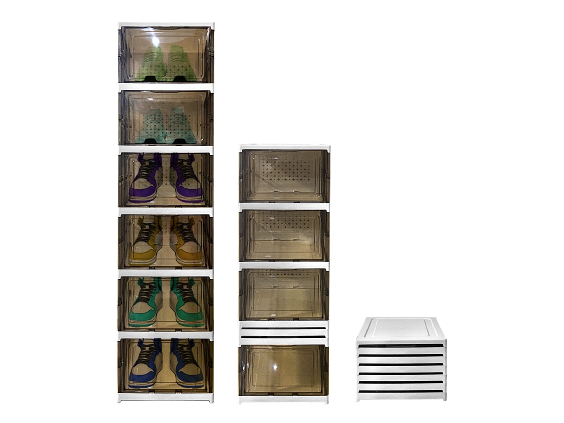 Zapatero plegable de 6 niveles 105x25.5x34.5 Nyana Home | Caja de zapatos | Organizador de zapatos