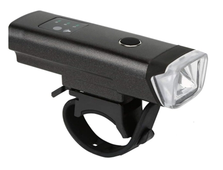 Bicicleta impermeable LED brillante lámpara frontal USB recargable bicicleta cabeza luz (blanco) CHRONUS