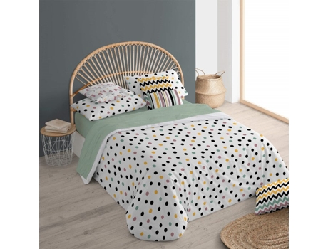 Funda Nórdica con Botones BELUM (220 x 220 cm - Algodón Orgánico - Multicolor)