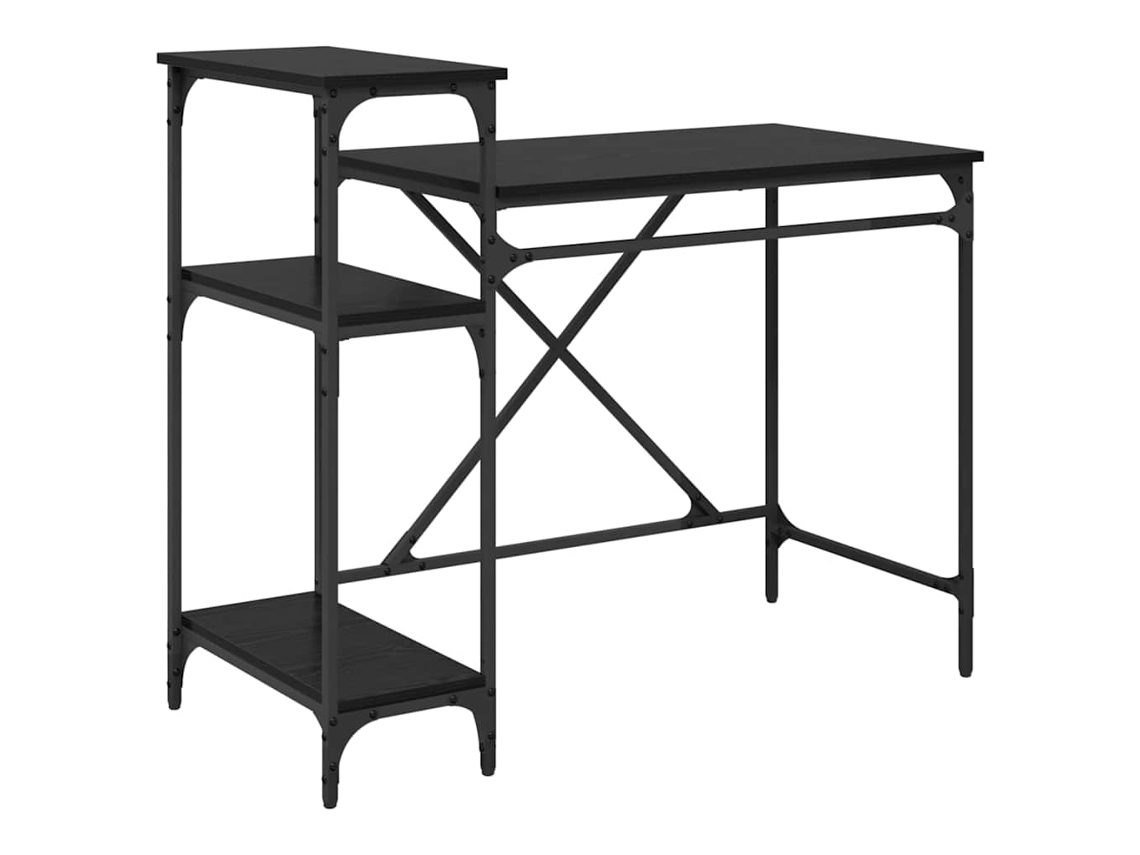 Mesa | Escritorio Roble negro 105 x 50 x 90 cm Madera tratada