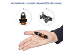 4 Piezas Amortiguador De Metal Ajustable 120mm Para Coche Todo Terreno Control Remoto Crawler 1/10 Cc01