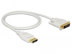 Cable DisplayPort DVI DELOCK 83813 (Blanco - 1m)