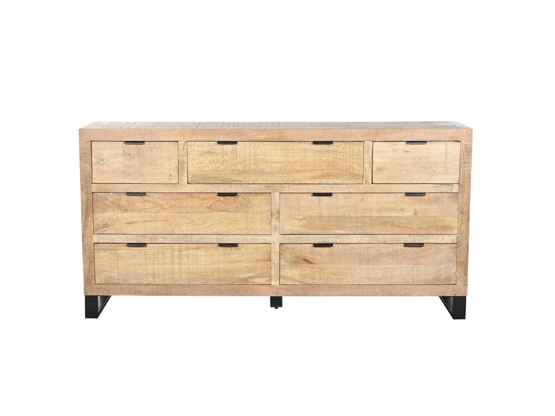 Cajonera Mango Metal Marron 180x45x91cm