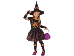 Disfraz de Bebé DISFRAZZES Bruja Calabaza Negro Y Naranja (Talla: 1 a 2 años)